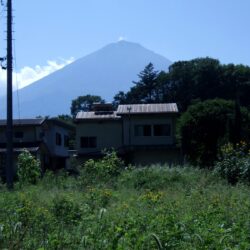 敷地からの富士山