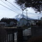 敷地内から見える富士山